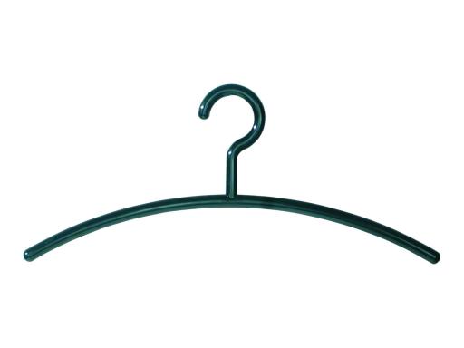 KERKMANN Kunststoff-Kleiderbügel, schwarz Stärke: 10 mm, Länge: 460 mm, gebogen