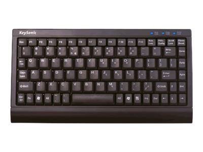 KEYSONIC ACK-595 C+ - Tastatur - PS/2, USB - mattschwarz (ACK-595 C+ BLACK)