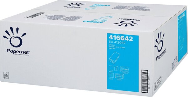 Handtuchpapier Special V-Falz, 2-lagig weiß, 24 x 23 cm