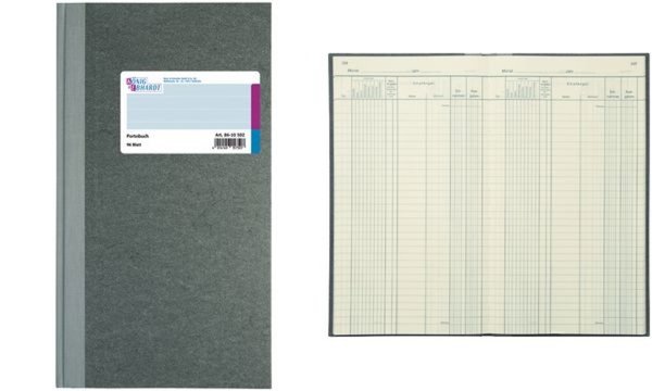 KÖNIG & EBHARDT Portobuch, 165 x 29 7 mm, 96 Blatt (58610502)