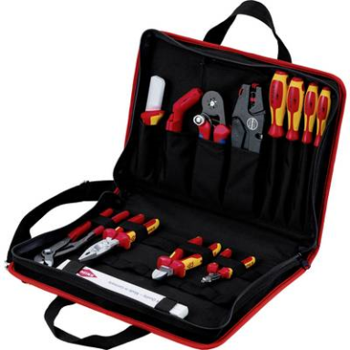 KNIPEX 00 21 11 Elektriker Werkzeugtasche unbestückt 14teilig (L x B x H) 410 x