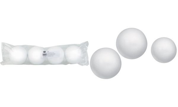 KNORR prandell Styroporkugel-Set, D urchmesser: 50 mm, weiß (58150592)