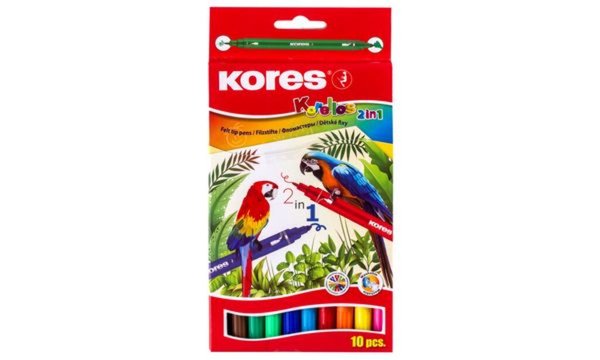 Image KORES_Duo-Fasermaler_Korello_2in1_10er_Etui_img1_3804683.jpg Image