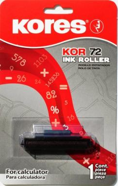 KORES Farbrolle für Seiko IR 72, schwarz passend für Sharp EA720R/EL1189, Toshi