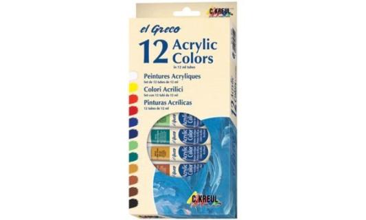 KREUL Acrylfarbe el Greco, 12 ml, 1 2er-Set (57601506)