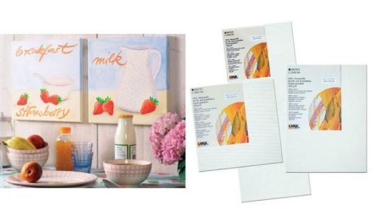 KREUL Keilrahmen Stretched Canvas, 180 x 240 mm, weiß (57602098)