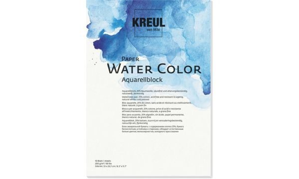 KREUL Künstlerblock Paper Water Col or, DIN A3, 10 Blatt (57602154)