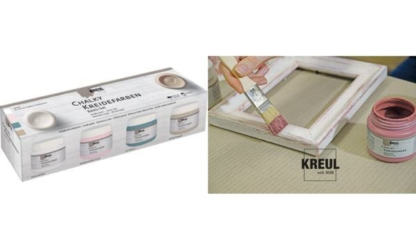 KREUL Kreidefarbe Chalky, Basis-Set 4 x 150 ml (57602095)