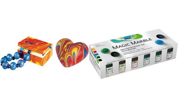 KREUL Marmorierfarbe Magic Marble , Set Grundfarben (57600478)