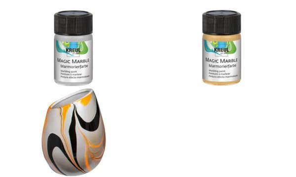 KREUL Marmorierfarbe Magic Marble , silber, 20 ml (57600466)