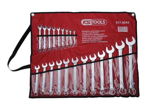 KS TOOLS Ringmaulschlüssel-Satz abgewinkelt 21-tlg. 517.0043