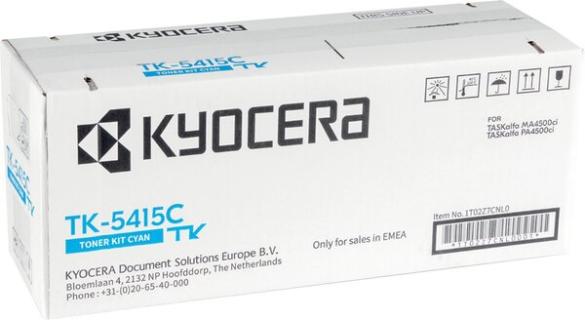 Toner-Kit cyan TK-5415C für TASKalfa MA4500ci, PA4500ci f. ca. 13000 Seiten