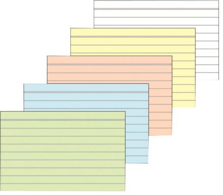Karteikarten A5 kariert rosa 100 Stück #13238E