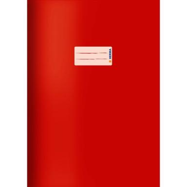 Kartonheftschoner A4, rot, mit Beschriftungsetikett