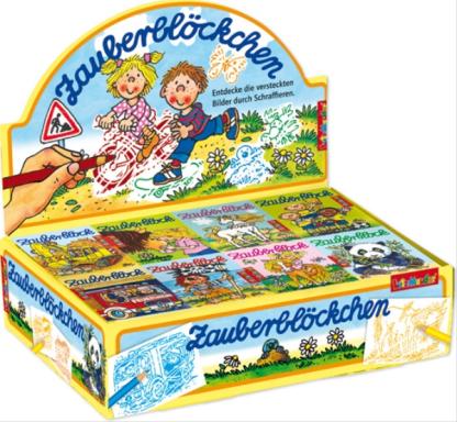 Kl. Zauberblock Display 9, A8, 8 Motive, Nr: 18588