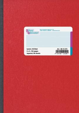 Image Kladde_A5_kariert_holzfrei_96_Bl_kariertrot_img3_4391132.jpg Image