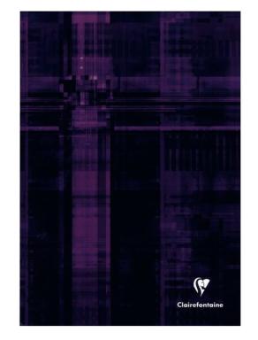 Kladde mit starkem Deckel A4 kariert 96 Blatt Einband aus 490g/qm Karton