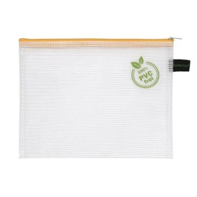 Kleinkrambeutel A5 transparent gelb Textil-Reissverschluss, PVC-frei