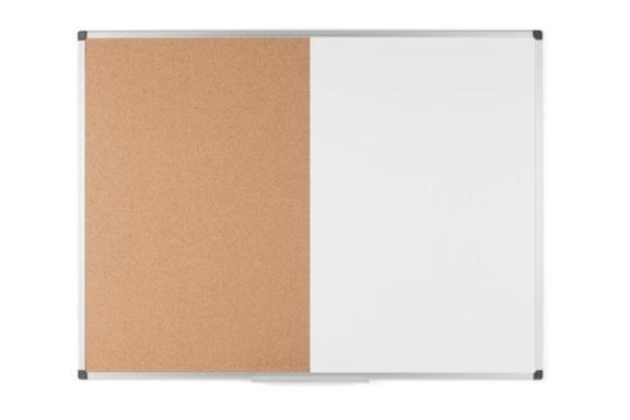 Kombitafel Kork/Magnetisch 150x120 mit Aluminiumrahmen, für Pinnadeln