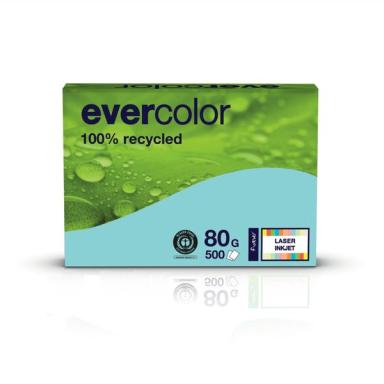 Kopierpapier Evercolor hellblau, A4 80 g/qm, aus 100 % Altpapier