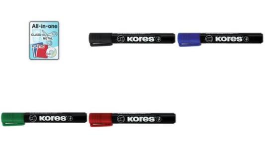Kores Permanent-Marker K MARKER, Keilspitze, blau (5620953)