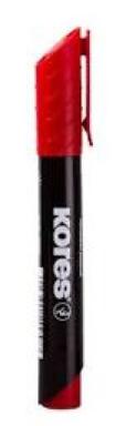 Kores Permanentmarker, rot, Rundspitze 1,5-3mm