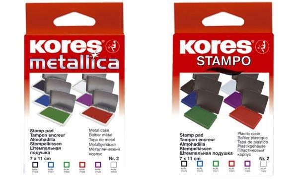 Kores Stempelkissen STAMPO, (B)11 0 x (T)70 mm, blau (5671600)