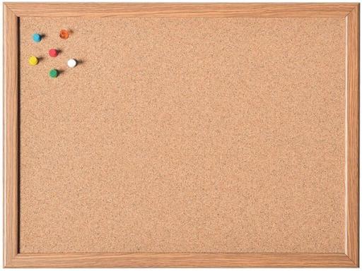 Kork Pinntafel mit Holzrahmen Abmeßung: 1000x600mm
