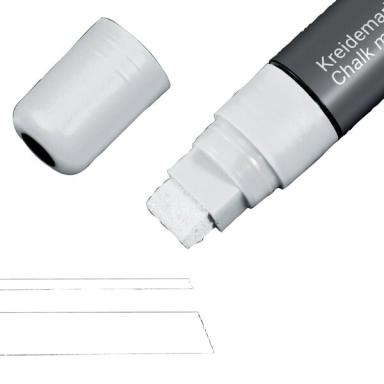 Kreidemarker 150, Keilspitze 5-15 mm weiß, abwischbar, 1 Stück