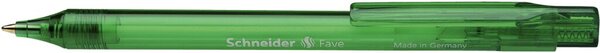 Kugelschreiber Fave, transparent grün, Dokumentenecht