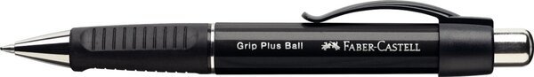 Kugelschreiber Grip Plus, metallicschwarz