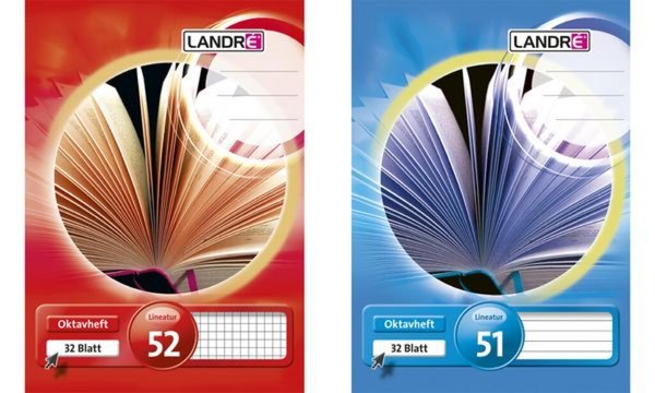 LANDRÉ Oktavheft DIN A6, liniert, 7 0 g/qm, 32 Blatt (5400119)