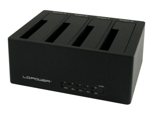 LC-POWER Dockingstation LC-Power USB 3.0/eSATA 4-Bay 2,5"/3,5"HDD/SSD