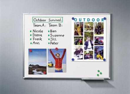 Whiteboard PREMIUM PLUS 120x200cm weiß magnethaftend Emailleoberfläche