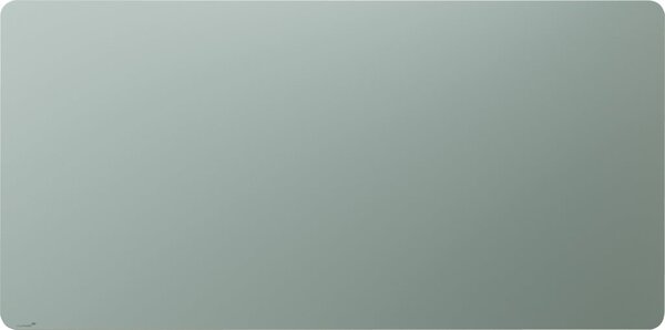 Glasboard matte 100 x 200 cm runde Ecken, Sage Green, matte Oberfläche