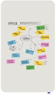 ESSENCE Whiteboard 200 x 119,5 cm Design-Whiteboard, rahmenlos