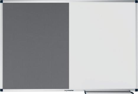 Kombiboard UNITE 60 x 90 cm Whiteboard/Pinboard Filz grau