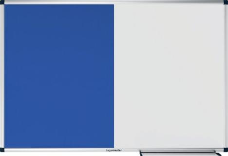 Kombiboard UNITE 60 x 90 cm Whiteboard/Pinboard Filz blau