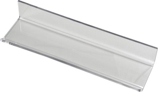 Ablageboard transparent f. Glasboard Colour, 200mm, Plexiglas