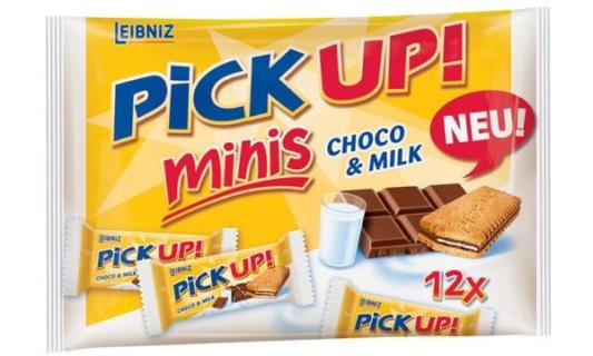 LEIBNIZ Keksriegel PiCK UP! Choco & Milch minis, Beutel (9504120)