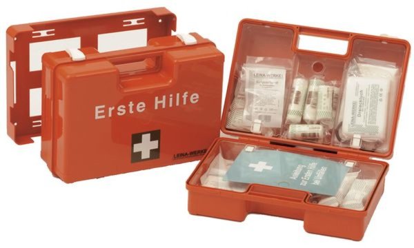 LEINA Erste-Hilfe-Koffer MAXI, Inha lt DIN 13169, orange (8921092)