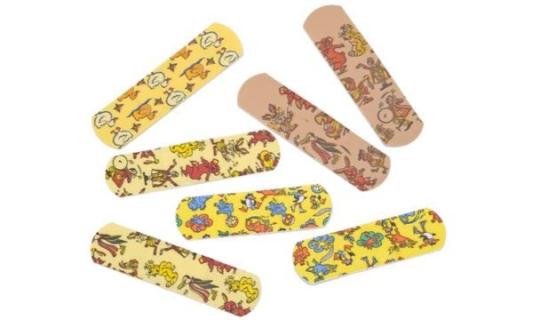 LEINA Kinder-Pflaster, 19 x 72 mm, wasserfest, bunte Motive (8971250)