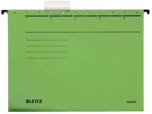 LEITZ ALPHA Hängemappe, A4, seitlich offen, grün - für den Markt: D / L / A / C