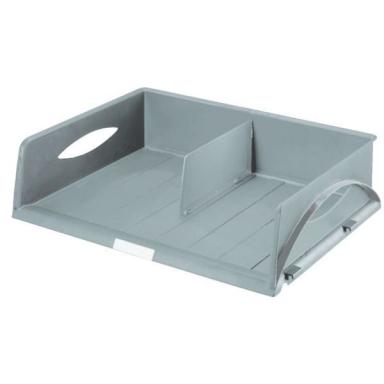 LEITZ Ablagekorb Sorty Jumbo, DIN A3/C3, grau aus Kunststoff, für Überbreiten b