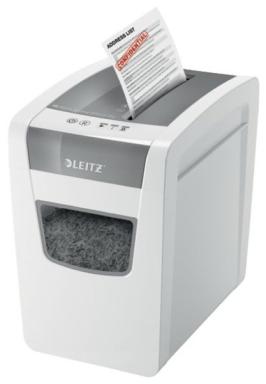 LEITZ Aktenvernichter IQ Home Office, Slim Version, Partikel 4 x 28 mm, Schnitt