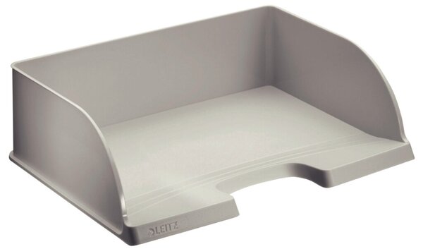 LEITZ Briefablage Plus Jumbo, DIN A4 quer, Polystyrol, grau Überbreite, vertika