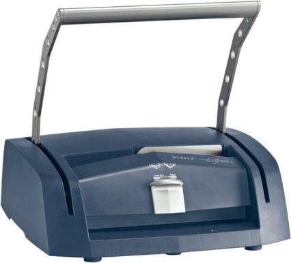 LEITZ Buchbindegerät impressBIND 280, silber/blau manuell, für Format DIN A4, B