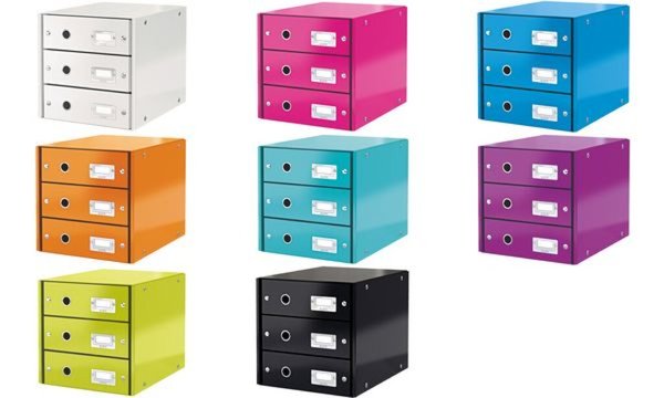 LEITZ Click und Store Schubladenset - Türkis - Hartplatte - Briefumschlag - Fla
