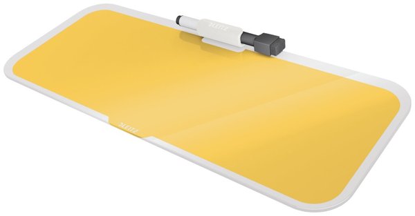 LEITZ Desktop-Memoboard Cosy 52690019 380x150x60mm Glas gelb (52690019)