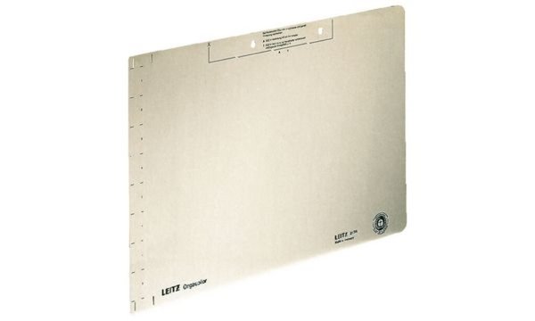 LEITZ Einlegeblatt (B)323 x (H)224 mm, chamois Kraftkarton, 260 g-qm, Lochung: 